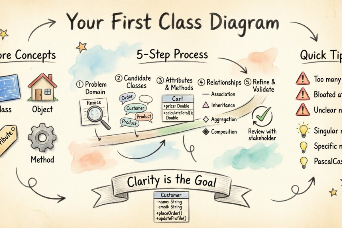 Tutorial zur objektorientierten Analyse und Gestaltung: Erstellen Ihres ersten Klassendiagramms ohne sich zu verlaufen