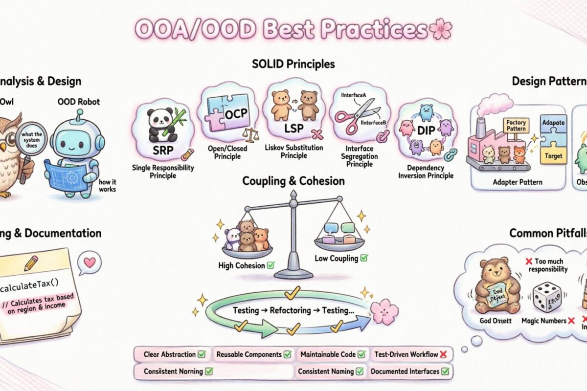 Best Practices für objektorientierte Analyse und Design: Wartbare Code-Schreibung ab Tag eins