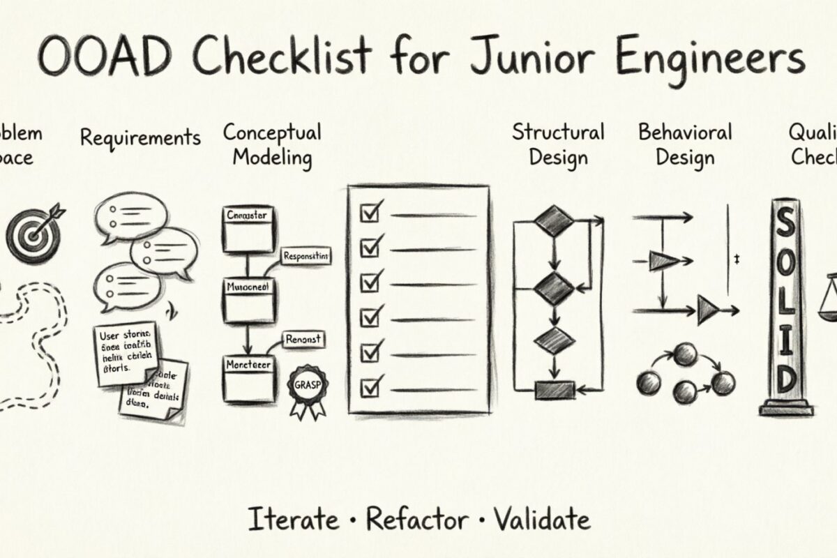 Die essenzielle Checkliste für objektorientierte Analyse und Gestaltung, die jeder Junior-Engineer vor dem Codieren benötigt