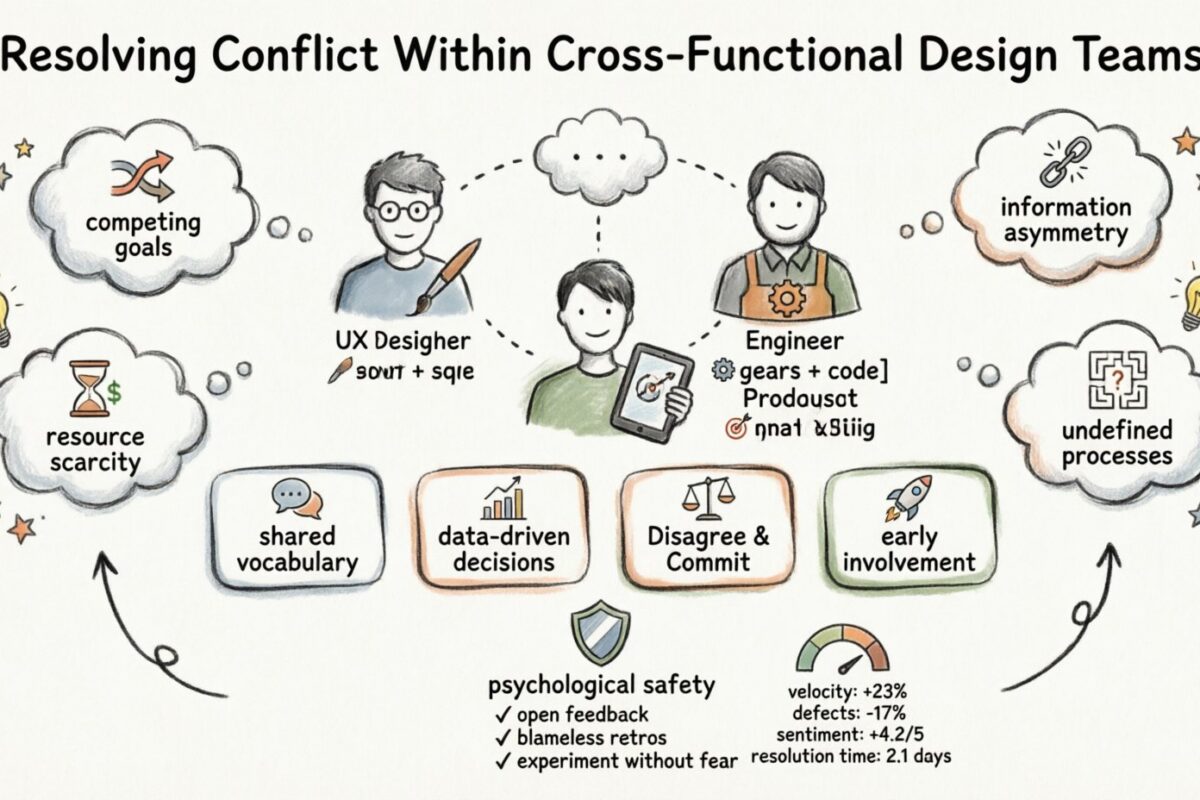 Guía de Diseño de UX: Resolución de Conflictos dentro de Equipos de Diseño Multidisciplinarios Guía de Diseño de UX: Resolución de Conflictos dentro de Equipos de Diseño Multidisciplinarios