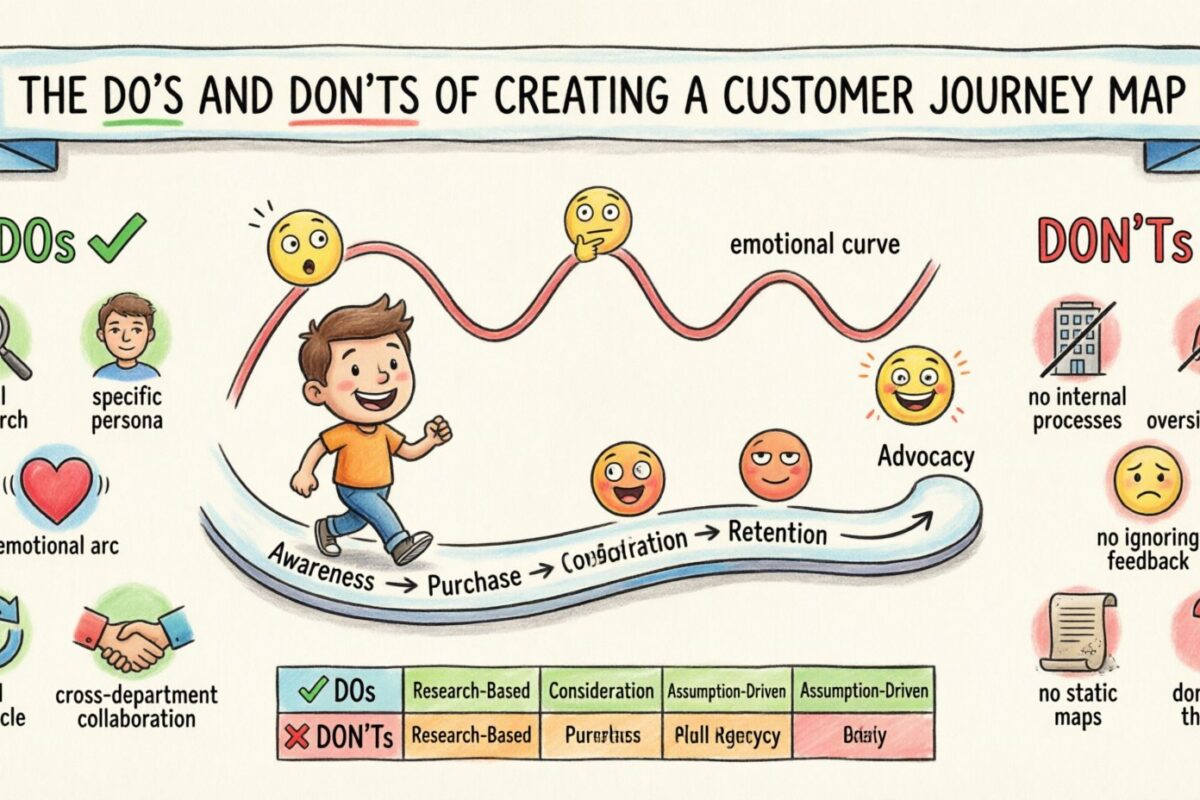 Lo que hay que hacer y lo que hay que evitar al crear un mapa de la experiencia del cliente
