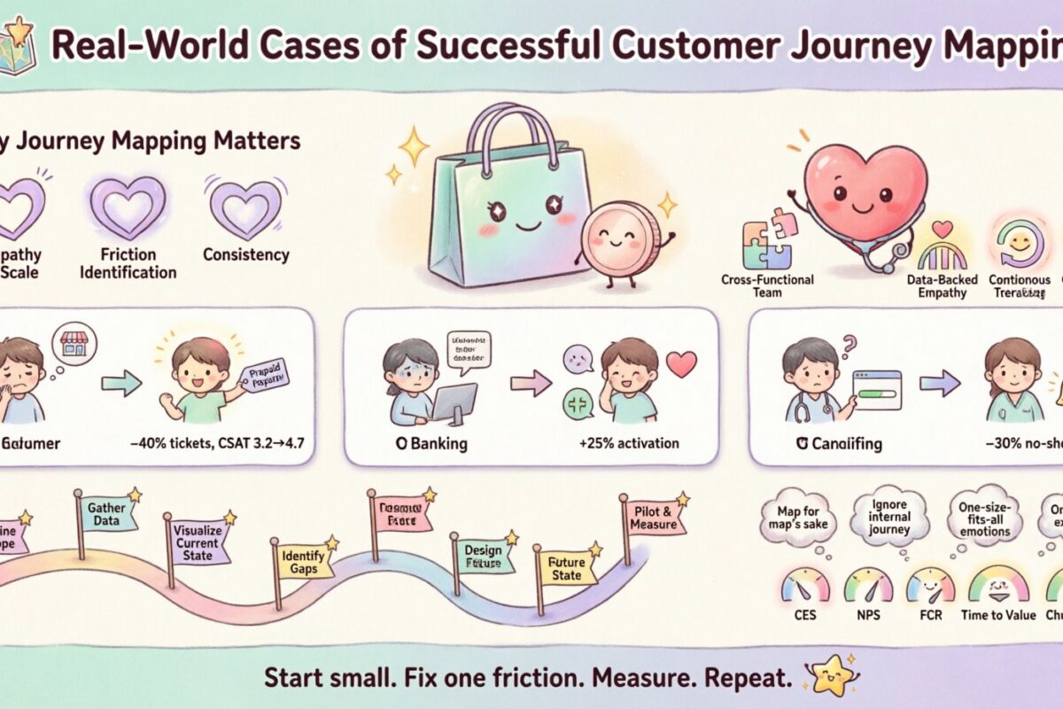 Casos del mundo real de mapeo exitoso de la experiencia del cliente