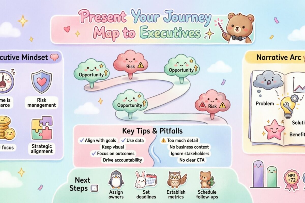 Cómo presentar tu mapa de viaje a la dirección ejecutiva