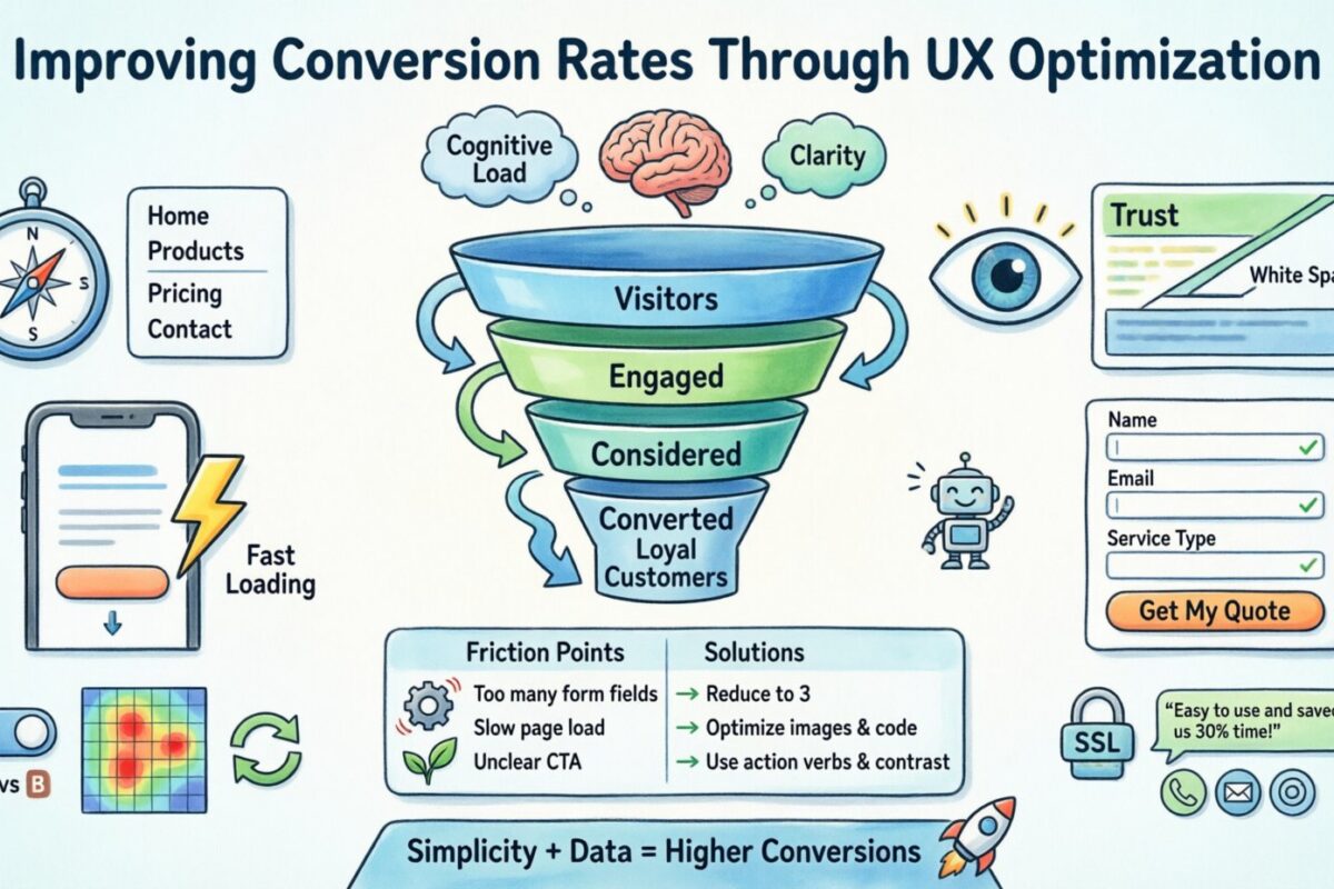 Guide de conception UX : améliorer les taux de conversion grâce à l’optimisation UX Guide de conception UX : améliorer les taux de conversion grâce à l’optimisation UX