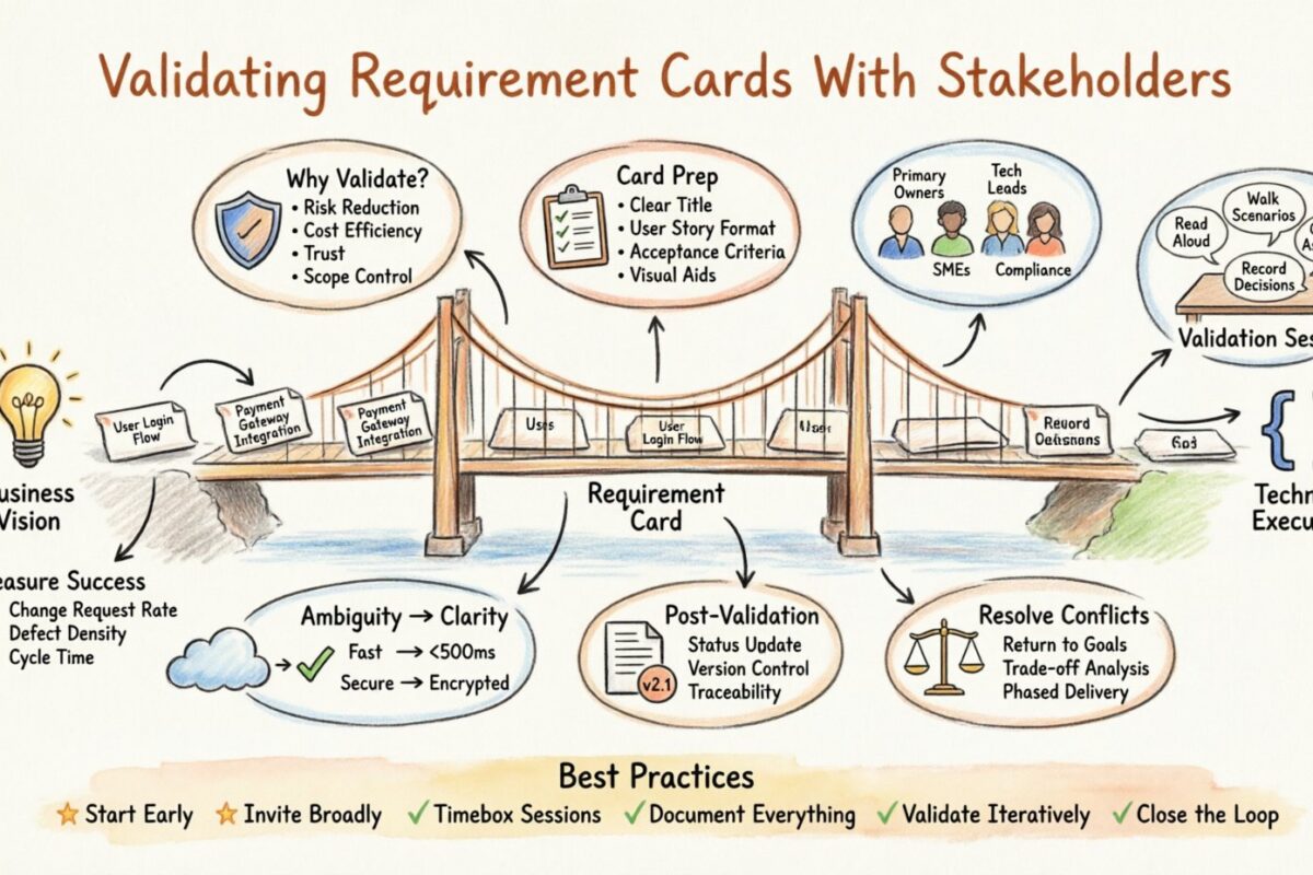 Guide de la story utilisateur : Valider les cartes de besoins avec les parties prenantes Guide de la story utilisateur : Valider les cartes de besoins avec les parties prenantes