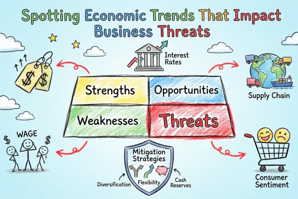 Hướng dẫn Phân tích SWOT: Nhận diện các Xu hướng Kinh tế ảnh hưởng đến Các mối đe dọa Kinh doanh
