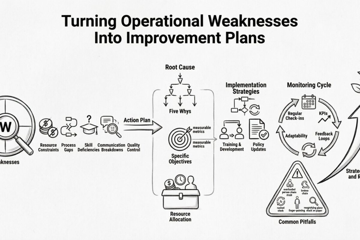Hướng dẫn Phân tích SWOT: Chuyển đổi Những Điểm Yếu Vận hành Thành Các Kế hoạch Cải tiến