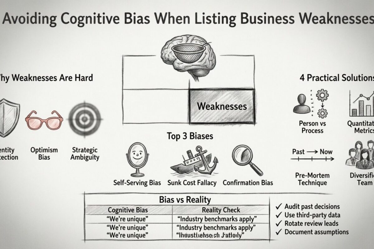 SWOT Analysis Guide: Avoiding Cognitive Bias When Listing Business Weaknesses