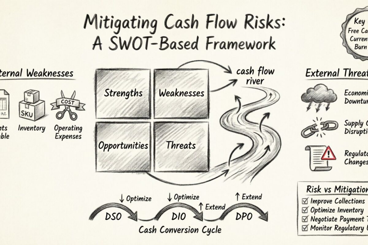 SWOT Analysis Guide: Mitigating Cash Flow Risks Identified in Analysis