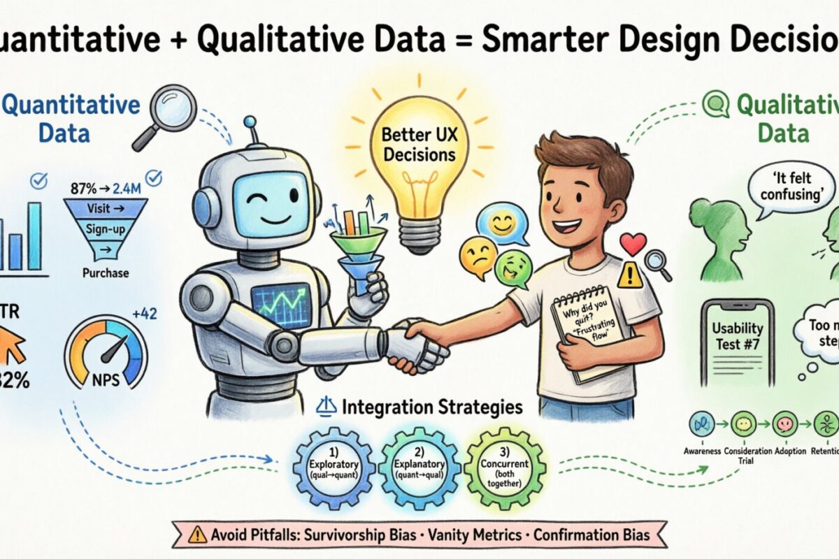 UX Design Guide: Using Quantitative and Qualitative Data in Design Decisions