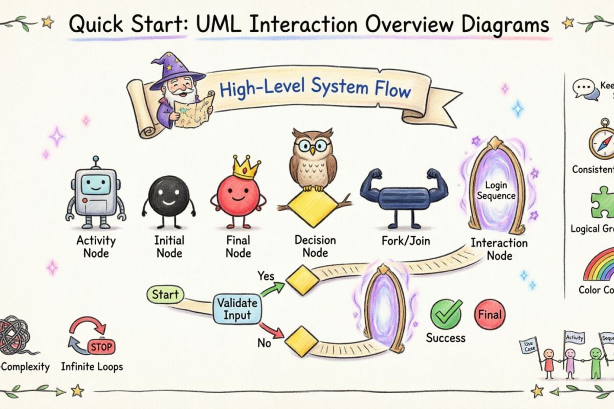 Quick Start Guide: Drawing Your First UML Interaction Overview Diagram in Minutes