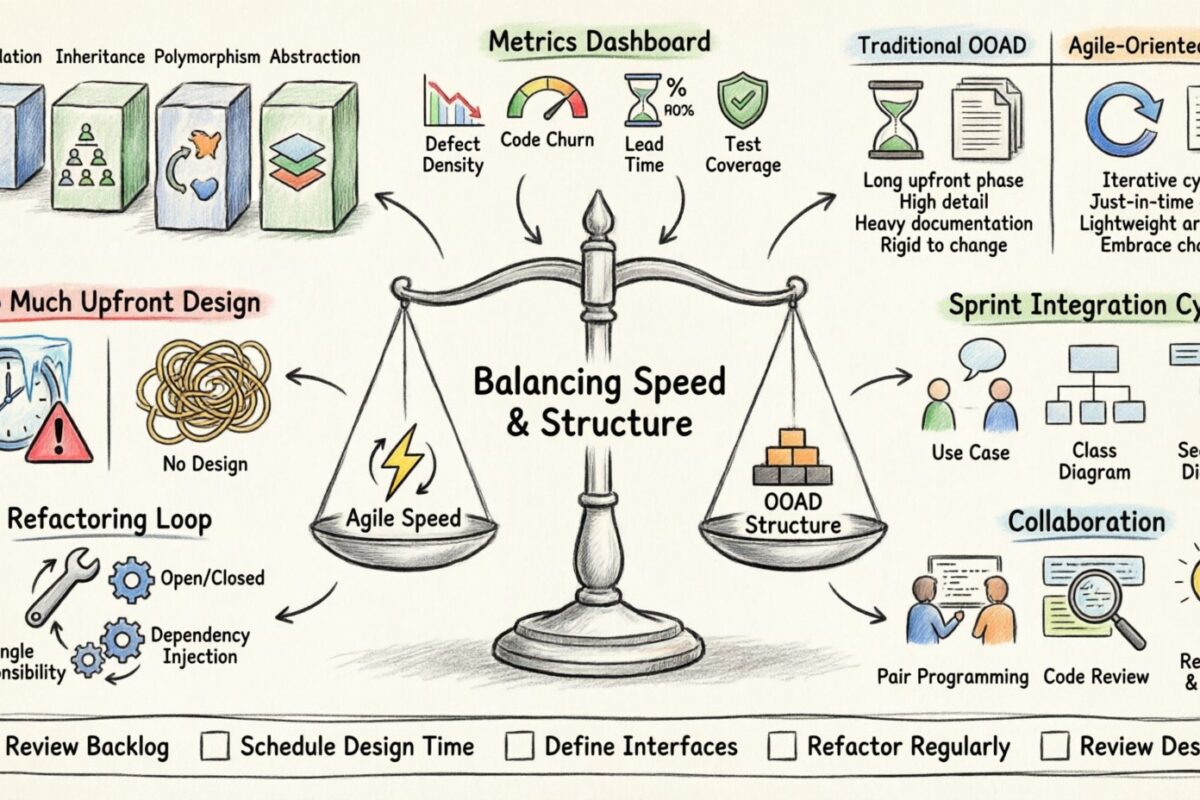 The Role of Object-Oriented Analysis and Design in Agile Teams: Balancing Speed and Structure