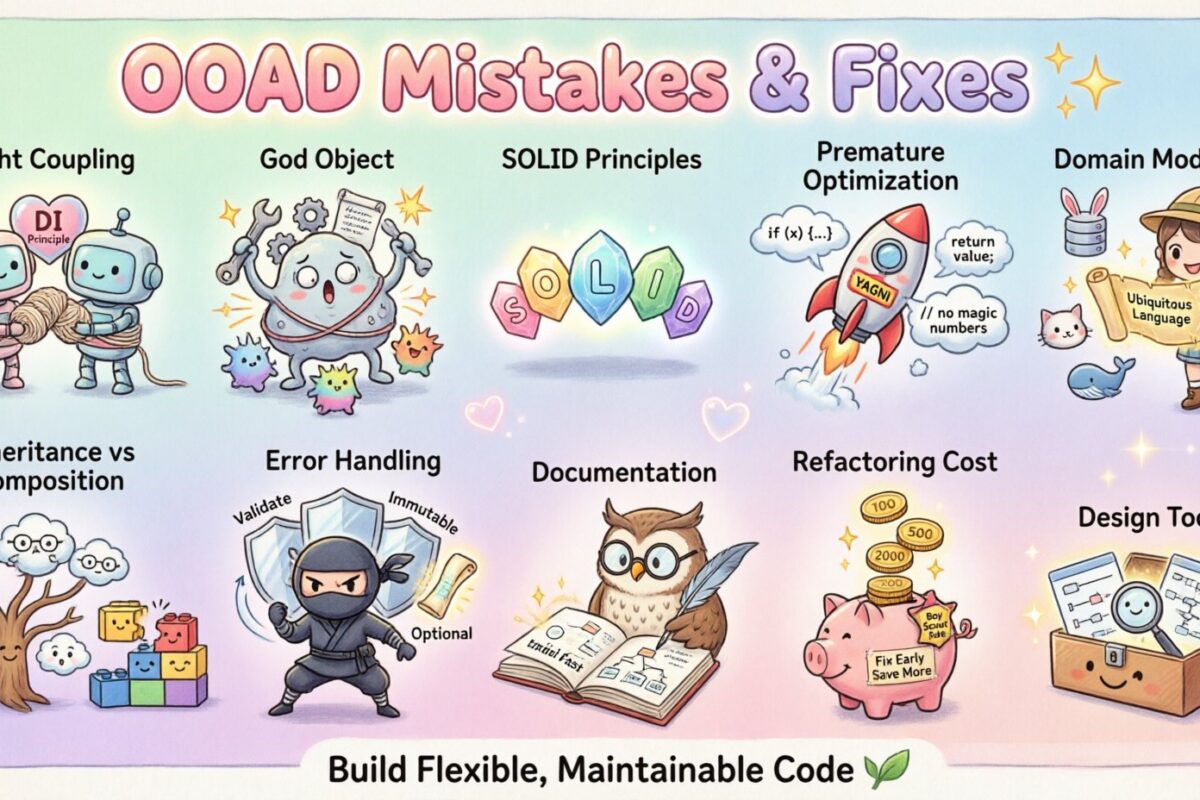 Common Mistakes in Object-Oriented Analysis and Design and How to Fix Them Before They Break Your Code Common Mistakes in Object-Oriented Analysis and Design and How to Fix Them Before They Break Your Code