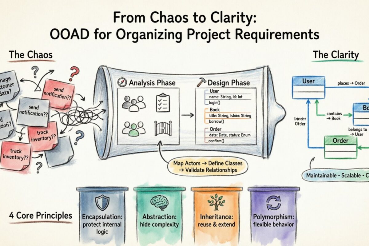 From Chaos to Clarity: Using Object-Oriented Analysis and Design to Organize Messy Project Requirements