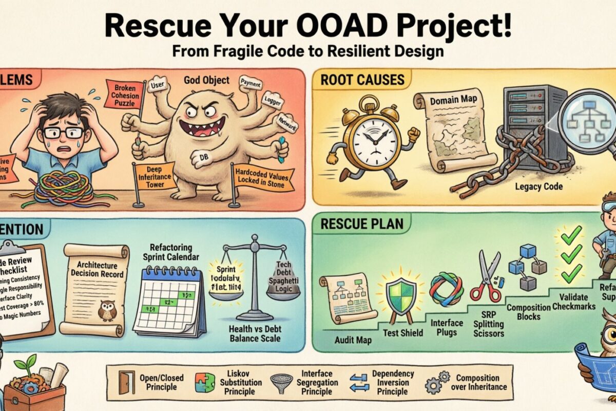 Troubleshooting Weak Designs: When Object-Oriented Analysis and Design Fails and How to Rescue Your Project
