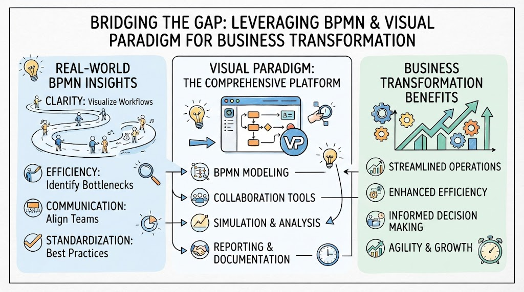 Bridging The Gap: Leveraging BPMN & Visual Paradigm AI for usiness Transformation