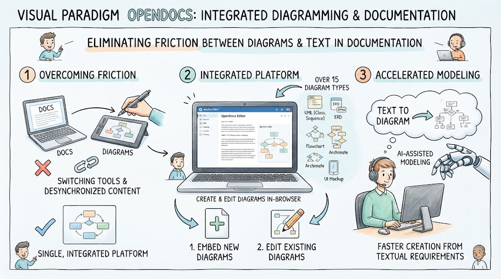Visual Paradigm OpenDocs: Integrated Diagramming & documentation